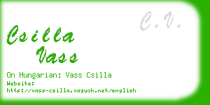 csilla vass business card